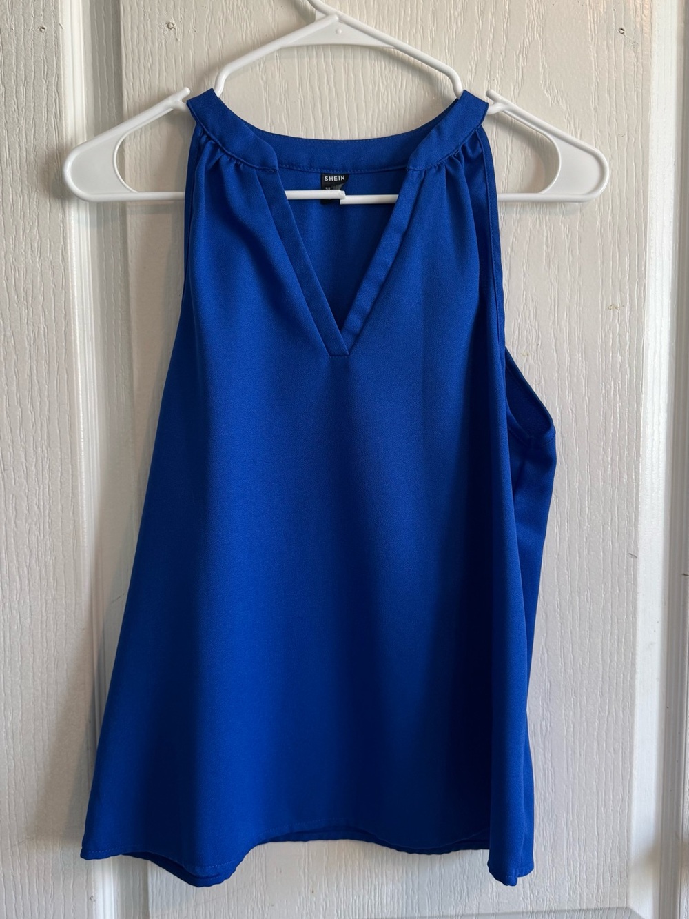 SHEIN Royal Blue V-Neck Sleeveless Halter Camisole